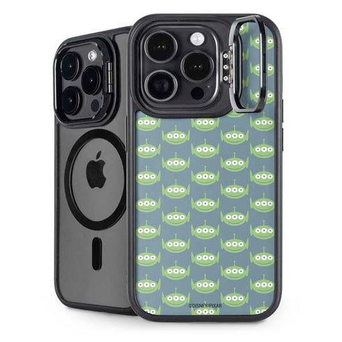 Disney Toy Story Alien Pattern iPhone 14 Pro Max Kickstand Case