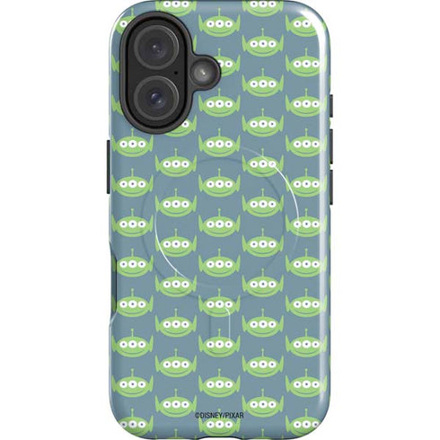 Disney Toy Story Alien Pattern iPhone 16 Magsafe Impact Case