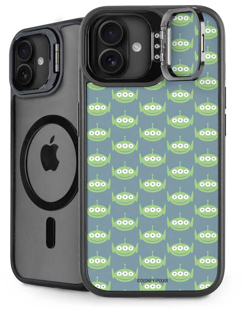 Disney Toy Story Alien Pattern iPhone 16 Plus Kickstand Case