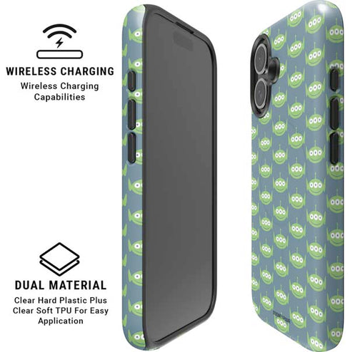 Disney Toy Story Alien Pattern iPhone 16 Plus Magsafe Impact Case