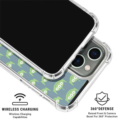 Disney Toy Story Alien Pattern iPhone 16 Pro Clear Case