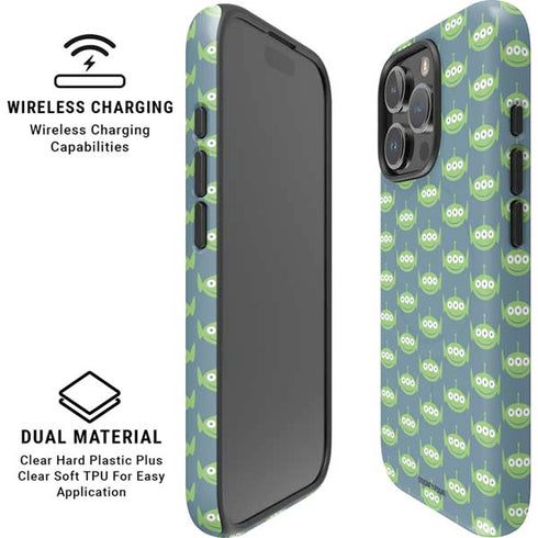 Disney Toy Story Alien Pattern iPhone 16 Pro Magsafe Impact Case
