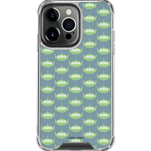 Disney Toy Story Alien Pattern iPhone 16 Pro Max Clear Case
