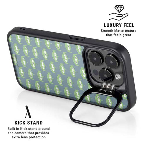 Disney Toy Story Alien Pattern iPhone 16 Pro Max Kickstand Case
