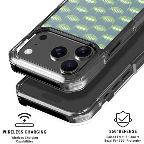 Disney Toy Story Alien Pattern iPhone 18 Pro Clear Case