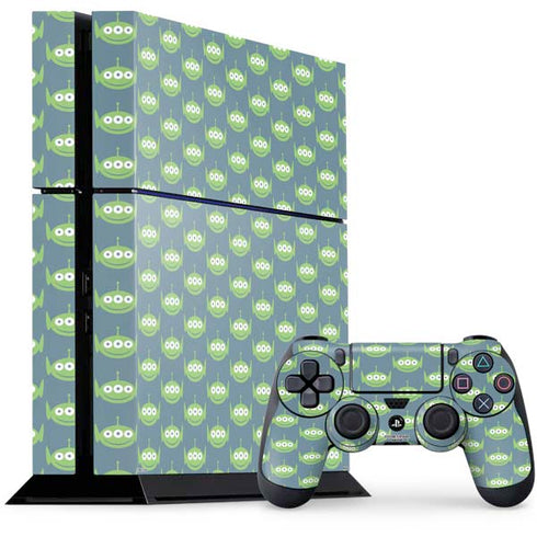 Disney Toy Story Alien Pattern PS4 Console and Controller Bundle Skin