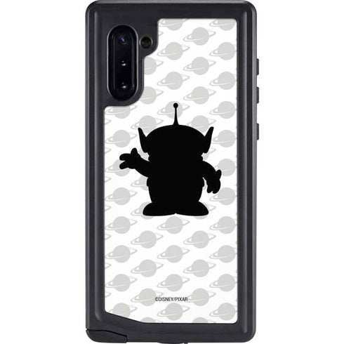 Disney Toy Story Alien Silhouette Galaxy Note 10 Waterproof Case