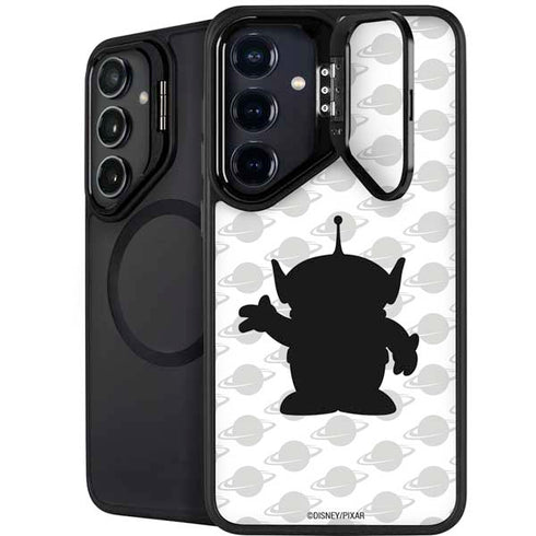 Disney Toy Story Alien Silhouette Galaxy S25 Kickstand Case