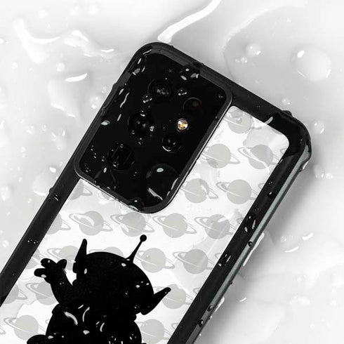 Disney Toy Story Alien Silhouette Galaxy S24 Ultra Waterproof Case