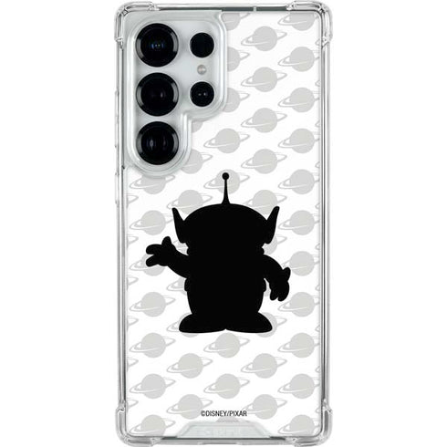 Disney Toy Story Alien Silhouette Galaxy S25 Ultra Clear Case