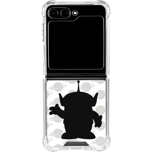 Disney Toy Story Alien Silhouette Galaxy Z Flip6 Clear Case