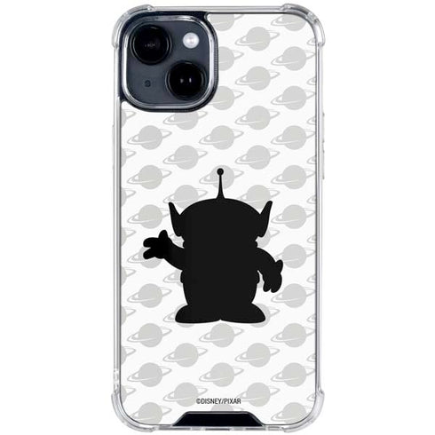 Disney Toy Story Alien Silhouette iPhone 15 Clear Case