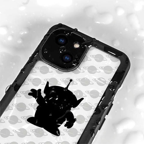 Disney Toy Story Alien Silhouette iPhone 15 Plus Waterproof Case