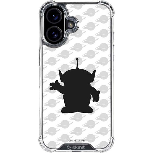 Disney Toy Story Alien Silhouette iPhone 16 Plus Clear Case
