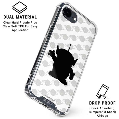 Disney Toy Story Alien Silhouette iPhone 16e Clear Case