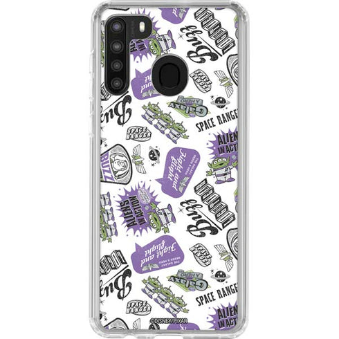 Disney Toy Story Aliens In Action Galaxy A21 Clear Case