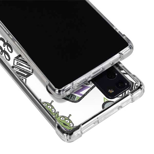Disney Toy Story Aliens In Action Galaxy Note20 5G Clear Case