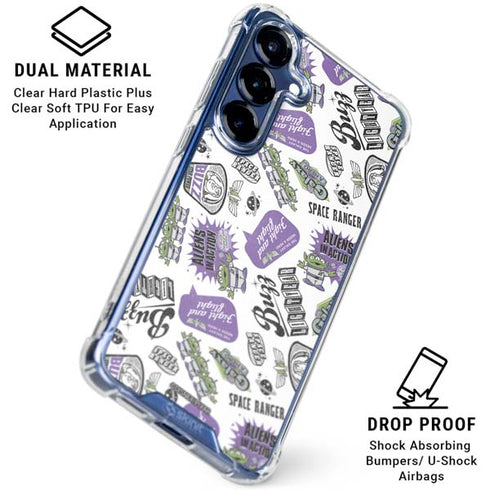 Disney Toy Story Aliens In Action Galaxy S25 Clear Case