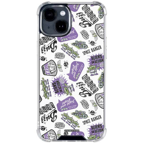 Disney Toy Story Aliens In Action iPhone 15 Clear Case