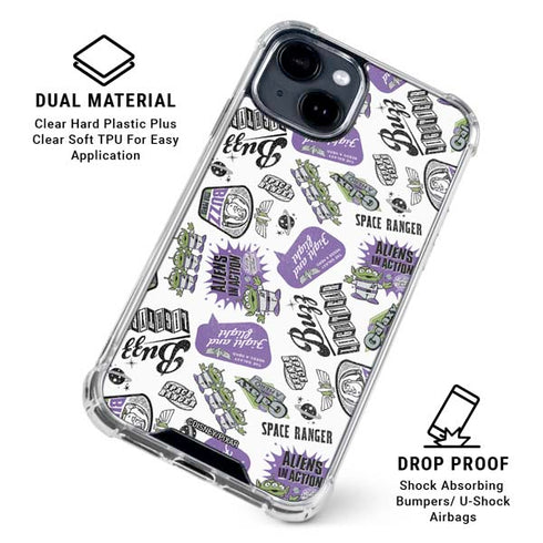 Disney Toy Story Aliens In Action iPhone 15 Clear Case