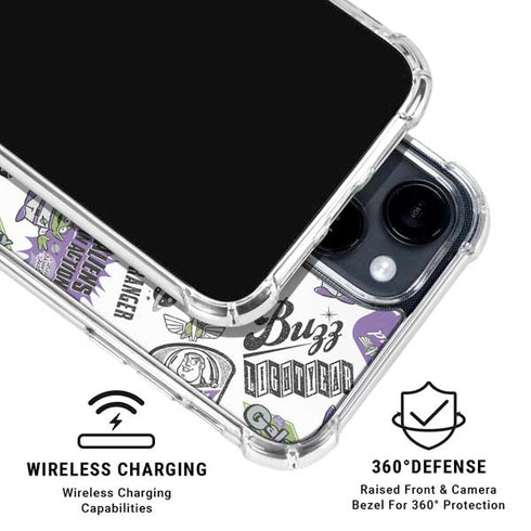 Disney Toy Story Aliens In Action iPhone 15 Clear Case