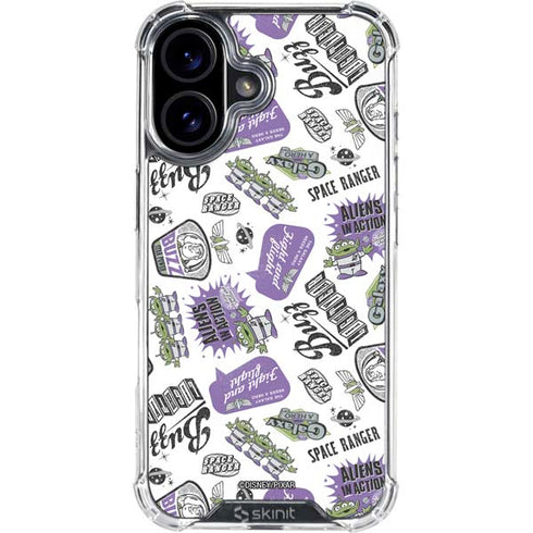 Disney Toy Story Aliens In Action iPhone 16 Plus Clear Case
