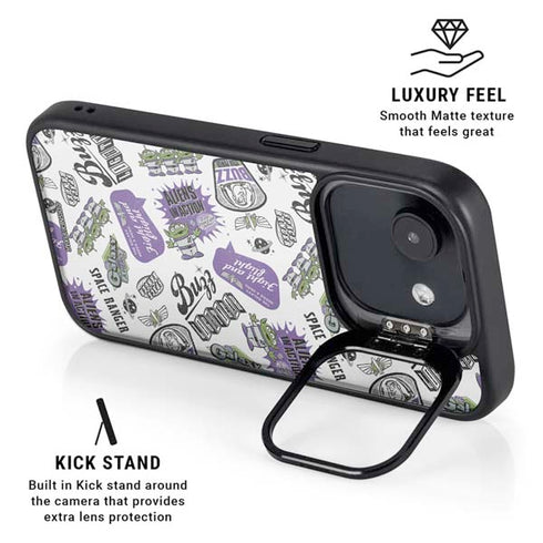 Disney Toy Story Aliens In Action iPhone 16e Kickstand Case