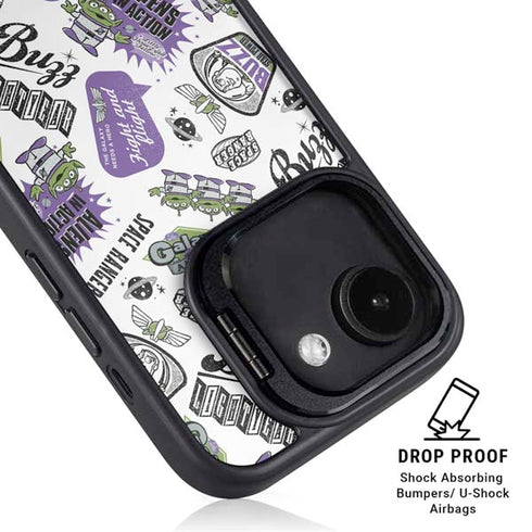 Disney Toy Story Aliens In Action iPhone 16e Kickstand Case