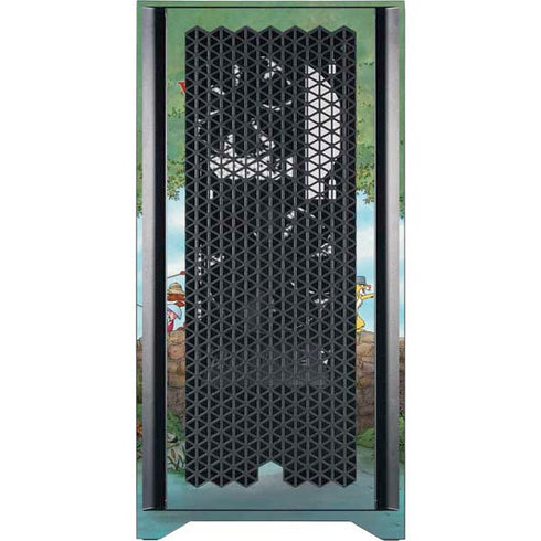 Disney Winnie the Pooh All Characters Corsair 4000D Tempered Glass Mid-Tower ATX Case Skin