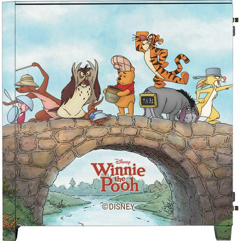Disney Winnie the Pooh All Characters Corsair 4000D Tempered Glass Mid-Tower ATX Case Skin