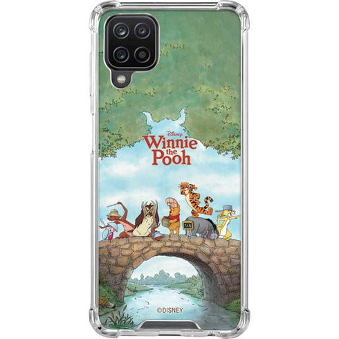 Disney Winnie the Pooh All Characters Galaxy A12 Clear Case