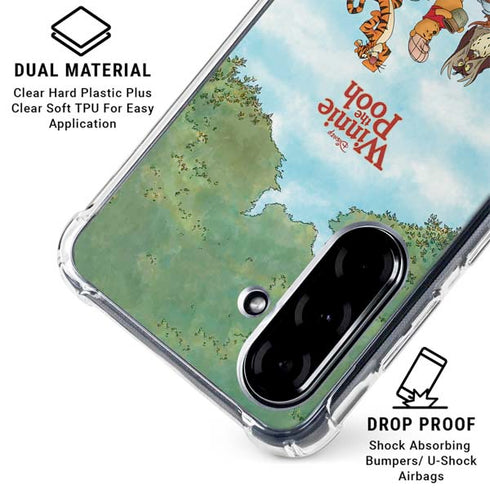 Disney Winnie the Pooh All Characters Galaxy A36 5G Clear Case