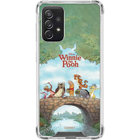Disney Winnie the Pooh All Characters Galaxy A72 5G Clear Case