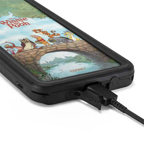 Disney Winnie the Pooh All Characters Galaxy S20 Plus Waterproof Case