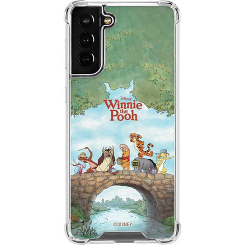 Disney Winnie the Pooh All Characters Galaxy S21 FE Clear Case