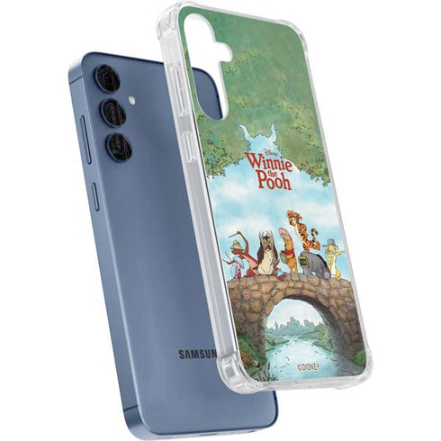 Disney Winnie the Pooh All Characters Galaxy S24 Clear Case
