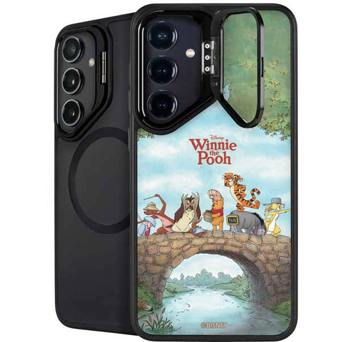Disney Winnie the Pooh All Characters Galaxy S25 Kickstand Case