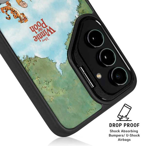 Disney Winnie the Pooh All Characters Galaxy S25 Kickstand Case