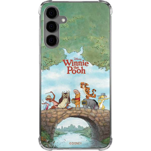 Disney Winnie the Pooh All Characters Galaxy S24 Plus Clear Case