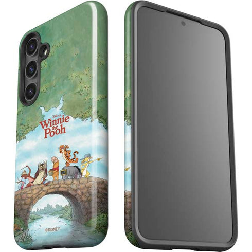 Disney Winnie the Pooh All Characters Galaxy S25 Plus Impact Case