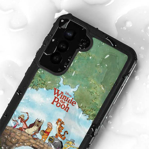 Disney Winnie the Pooh All Characters Galaxy S24 Plus Waterproof Case