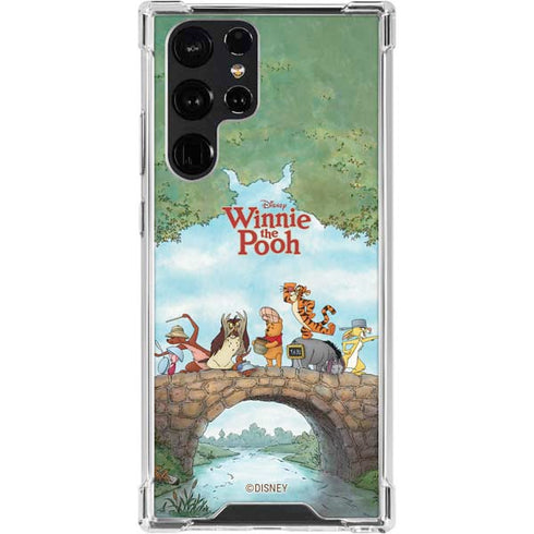 Disney Winnie the Pooh All Characters Galaxy S24 Ultra Clear Case