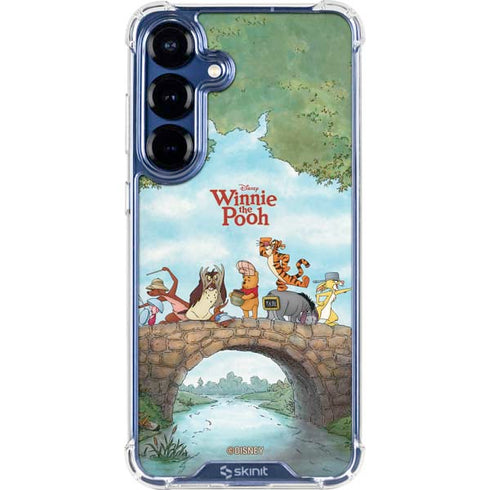 Disney Winnie the Pooh All Characters Galaxy S25 Plus Clear Case