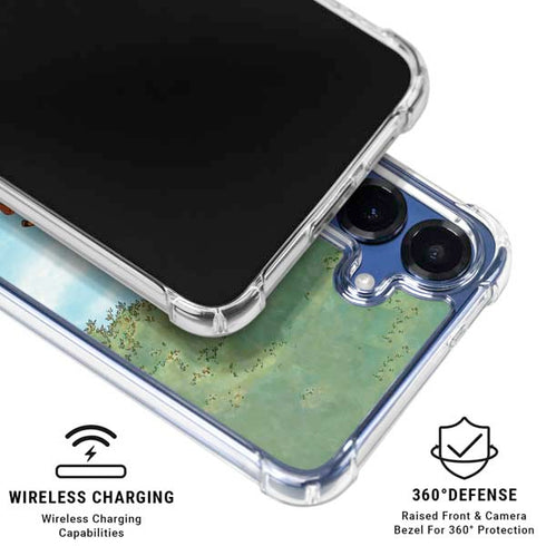 Disney Winnie the Pooh All Characters Galaxy S25 Plus Clear Case