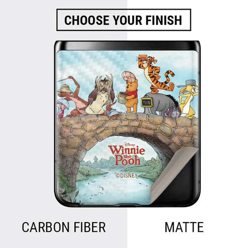 Disney Winnie the Pooh All Characters Galaxy Z Flip Skin
