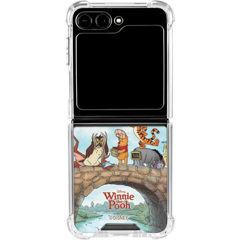 Disney Winnie the Pooh All Characters Galaxy Z Flip5 5G Clear Case