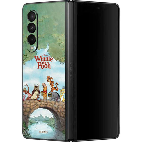 Disney Winnie the Pooh All Characters Galaxy Z Fold3 5G Skin