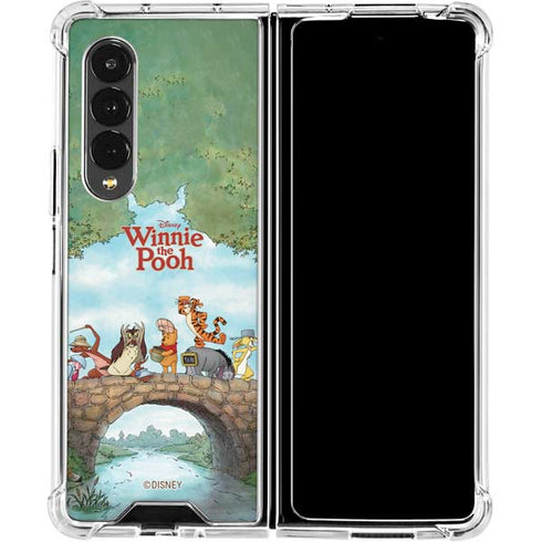 Disney Winnie the Pooh All Characters Galaxy Z Fold4 5G Clear Case