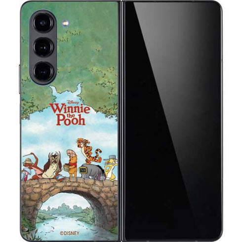 Disney Winnie the Pooh All Characters Galaxy Z Fold5 5G Skin