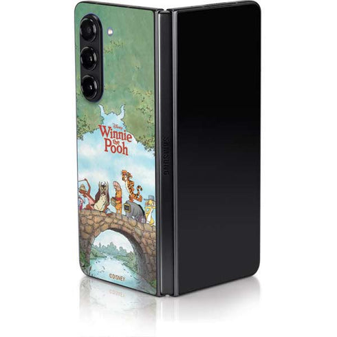 Disney Winnie the Pooh All Characters Galaxy Z Fold5 5G Skin